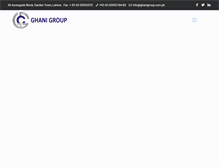 Tablet Screenshot of ghanigroup.com.pk